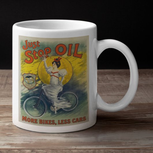 Just Stop Oil Mug More Bikes Less Cars Activist コーヒーマグカップ
