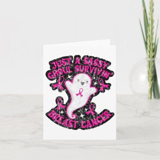 Just Sy Ghoul'生き延びBreast Cancer Happy Hall カード (正面)