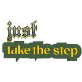 Just Take the Step – Motivational Typography Desig Tシャツ