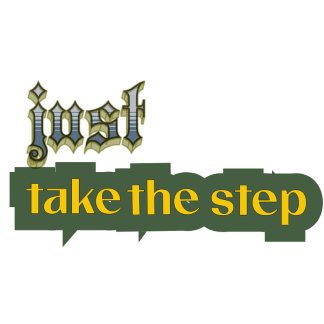 Just Take the Step – Motivational Typography Desig Tシャツ