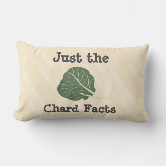 Just the Chard Facts腰枕 ランバークッション (正面)