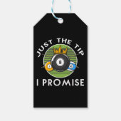 Just The Tip I Promise ビリヤード ギフトタグ (正面)
