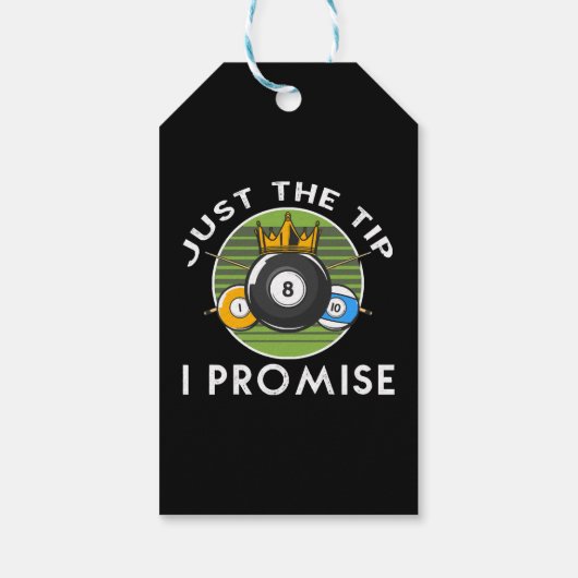 Just The Tip I Promise ビリヤード ギフトタグ (裏面)