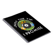 Just The Tip I Promise ビリヤード ノートブック (右側)