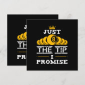 Just The Tip I Promise ビリヤード 招待状 (正面/裏面)