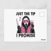Just The Tip I Promise Funny Horror ポストカード (裏面)