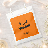 Just Tricks Evil smiling Pumpkinハロウィン フェイバーバッグ (クリップ留めされた状態)