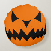 Just Tricks Evil smiling Pumpkinハロウィン ラウンドクッション (裏面)