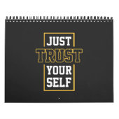 Just Trust Yourselfモチベーション引用文Tシャツ カレンダー (カバー)
