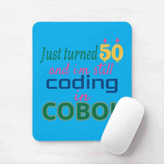 Just Turned 50 and Still Coding in COBOL マウスパッド (マウス)