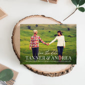 Just Us EDITABLE COLOR日付カードを保存 サンキューカード