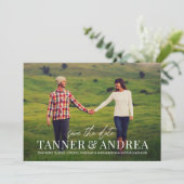 Just Us EDITABLE COLOR日付カードを保存 サンキューカード (スタンド正面)