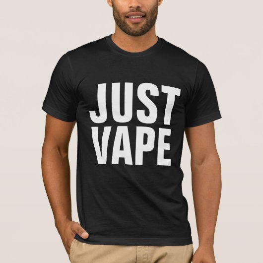 JUST VAPE T-Shirts in Black Tシャツ (正面)