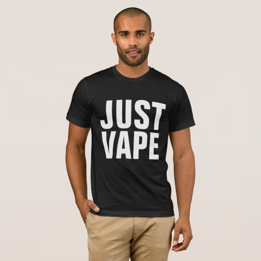 JUST VAPE T-Shirts in Black Tシャツ (正面フル)