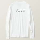 Just Vibinの長袖Tシャツ(コンテンポラリー) Tシャツ (デザイン裏面)