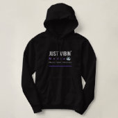 Just Vibin' Media Hoodie パーカ (デザイン正面)