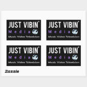 Just Vibin' Media Rectangle Stickers 長方形シール (シート)