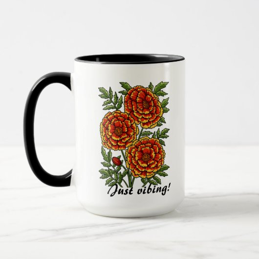 Just Vibing Mug マグカップ (左)