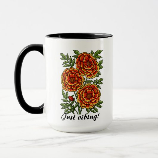 Just Vibing Mug マグカップ (左)