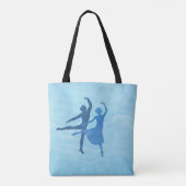 Just Want to Danceバレエテーマ-カスタム文字トート トートバッグ (裏面)