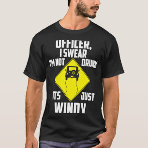 Just Windy 4x4オフロードSUV車 Tシャツ