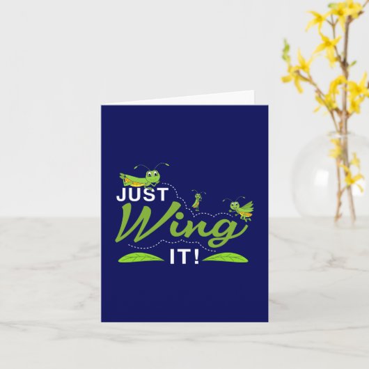 Just Wing it - Grasshopper 保 Try引用文 カード (黄色い花)