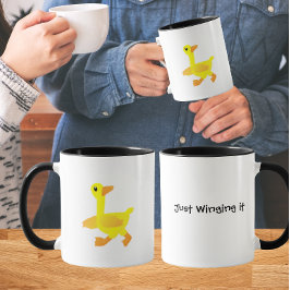 Just winging it Duck Humor マグカップ