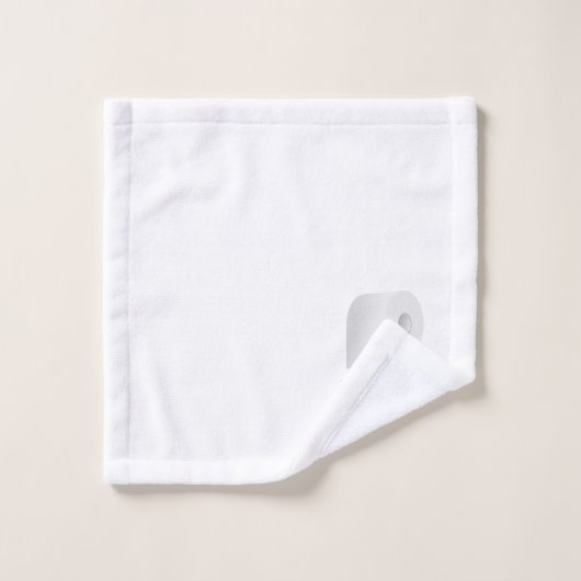 「Just With 転が It」皮肉なトイレ紙デザイン バスタオルセット (ウォッシュタオル)