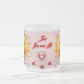 Just You and Me said the Sun to the Moon on a フロストグラスマグカップ (中央)