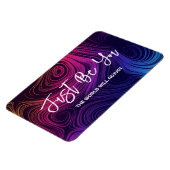 Just You Groovy Rainbow カラフル Swirls マグネット (左側)