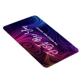 Just You Groovy Rainbow カラフル Swirls マグネット (右側)