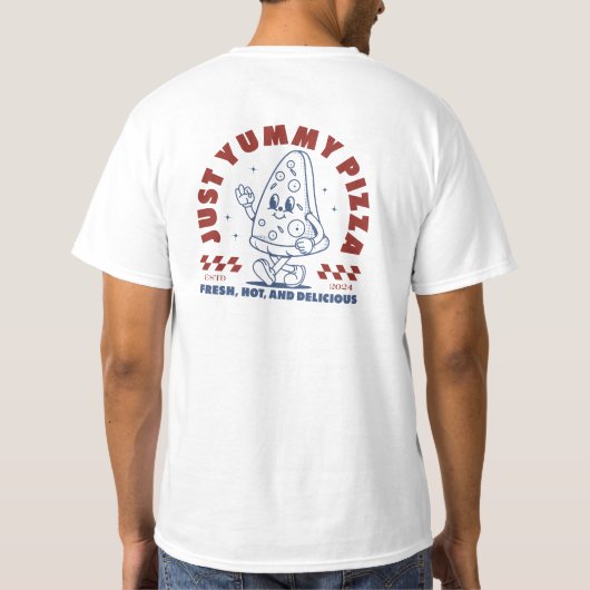 Just Yummy Pizza Tee Tシャツ (裏面)