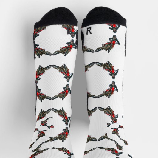 JustBitchen.comからダートバイクサークル ソックス (上部)