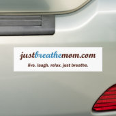 JustBreatheMom.comのバンパーステッカー バンパーステッカー (車上)