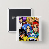 justcrazyグループ 缶バッジ (正面&裏面)