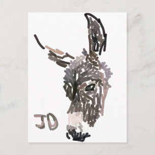 JustDonkeysロゴのはがき ポストカード