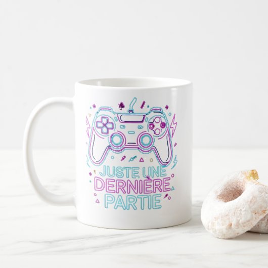 Juste Une Dernière Partie Gamer Mug - Retro コーヒーマグカップ (ドーナツ)