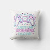 Juste Une Dernière Partie Retro Gamer T-Shirt  クッション (正面)