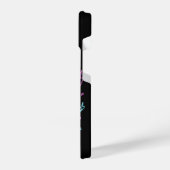 Juste Une Dernière Partie - Retro Neon black gamer iPhoneケース (左側面)