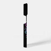 Juste Une Dernière Partie - Retro Neon black gamer iPhoneケース (右側面)