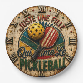 Juste Une Fille Qui Aime Le French Pickleball ペーパープレート