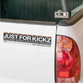Justforkickzのオリジナルのステッカー バンパーステッカー (トラック上)