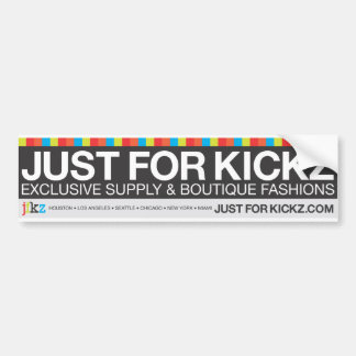 Justforkickzのオリジナルのステッカー バンパーステッカー