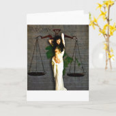 Justice女性 カード (黄色い花)