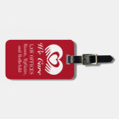 Justice はかりで測 Lagage Tagの逆文字付き ラゲッジタグ (正面横)