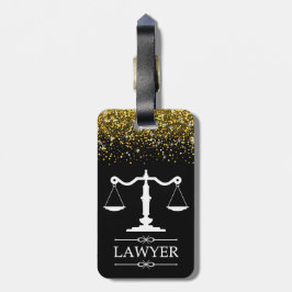 Justice はかりで測 Lagage Tagの逆文字付き ラゲッジタグ