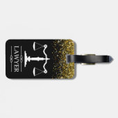 Justice はかりで測 Lagage Tagの逆文字付き ラゲッジタグ (裏面横)