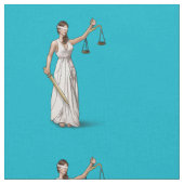 Justice -スキューバ青女性 ファブリック (クローズアップ)