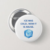Justice & Accountability Button — ICE Human Rights 缶バッジ (正面&裏面)
