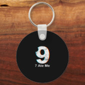 Justice For 9 Funny 7 Ate 9 Math Joke 67 Meme  キーホルダー (正面)